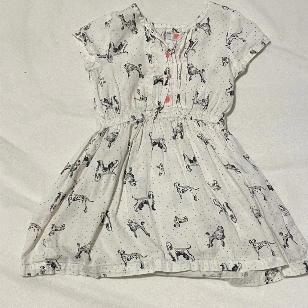 Charming White and Black Kids Dress size 3T